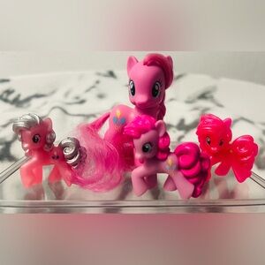 2010 MLP G4 Pinkie Pie 3”/1.5” Blind Bag/Mini Pony Versions of Pinkie Pie (x3)